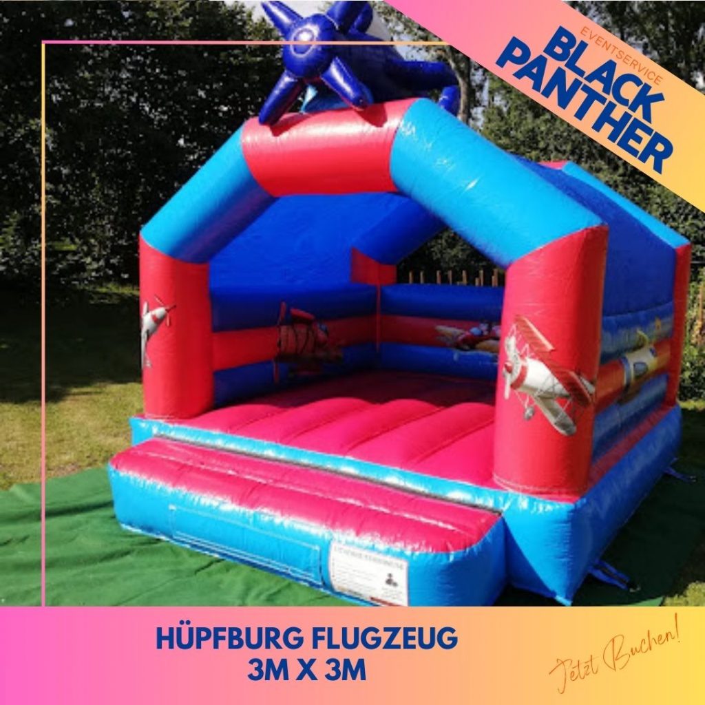 Hüpfburg Flugzeug