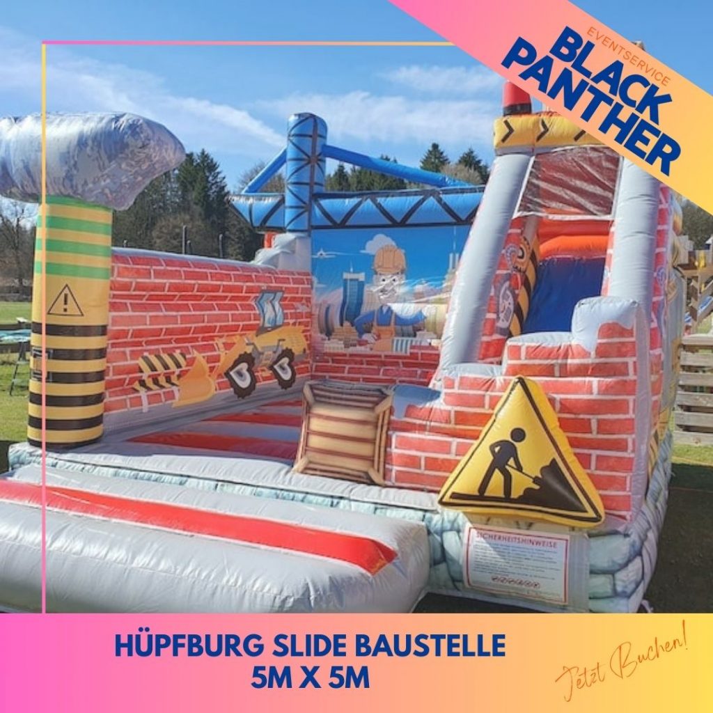 Hüpfburg Slide Baustelle